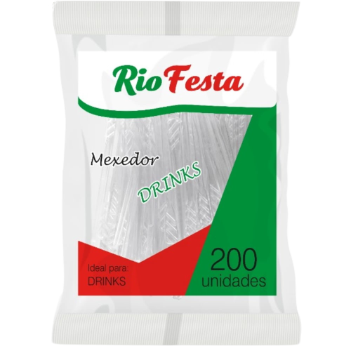 Imagem do produto Mexedor Plástico Palheta p/ Drink - 200 UND
